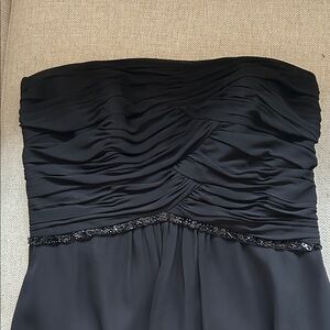 White House Black Market Strapless Black Dress